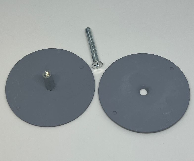 S9005 Don-Jo BF 161  Hole Filler Plate Cover 2-1/8in, Gray Primed