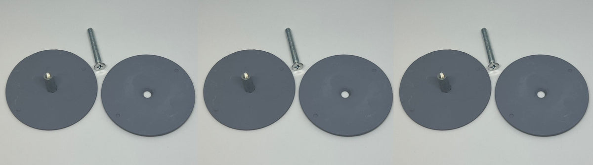 S9005 Don-Jo BF 161  Hole Filler Plate Cover 2-1/8in, Gray Primed