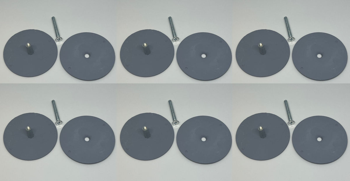 S9005 Don-Jo BF 161  Hole Filler Plate Cover 2-1/8in, Gray Primed