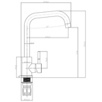 Salina Single Lever Kitchen Mixer Tap