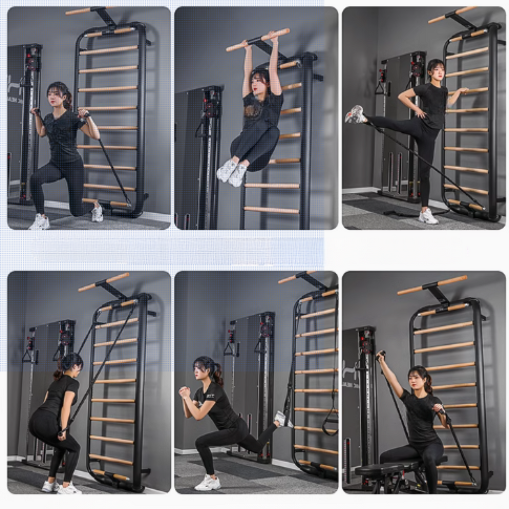 Muscle Motion Wall Mounted Functional Trainer - Single Stack- Lifestyle Series