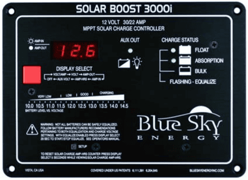 Blue Sky Energy, Solar Boost 3000I, MPPT RV Charge Controller, 30 Amp, 12 Volt, SB3000I