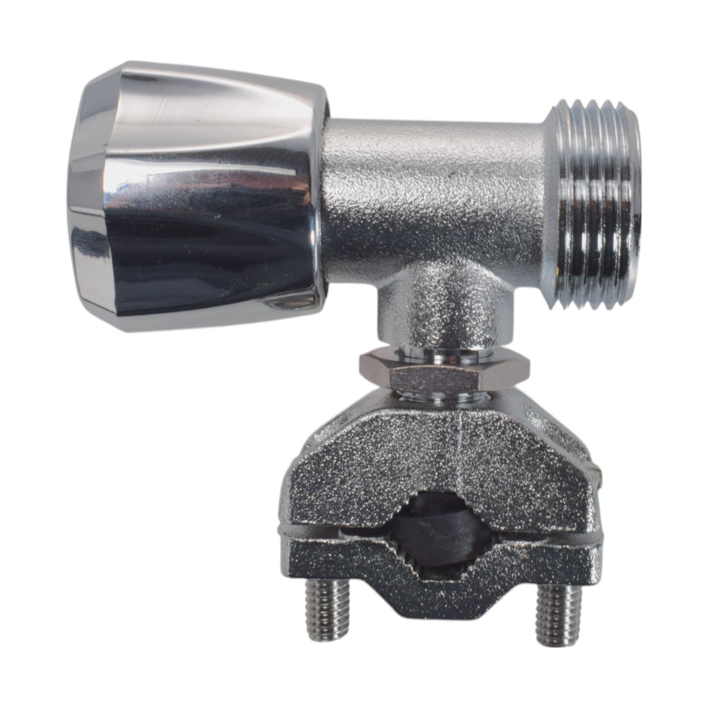 Brass Barbed Bib Tap FULL Connection Kit x2