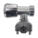 Brass Barbed Bib Tap FULL Connection Kit x2
