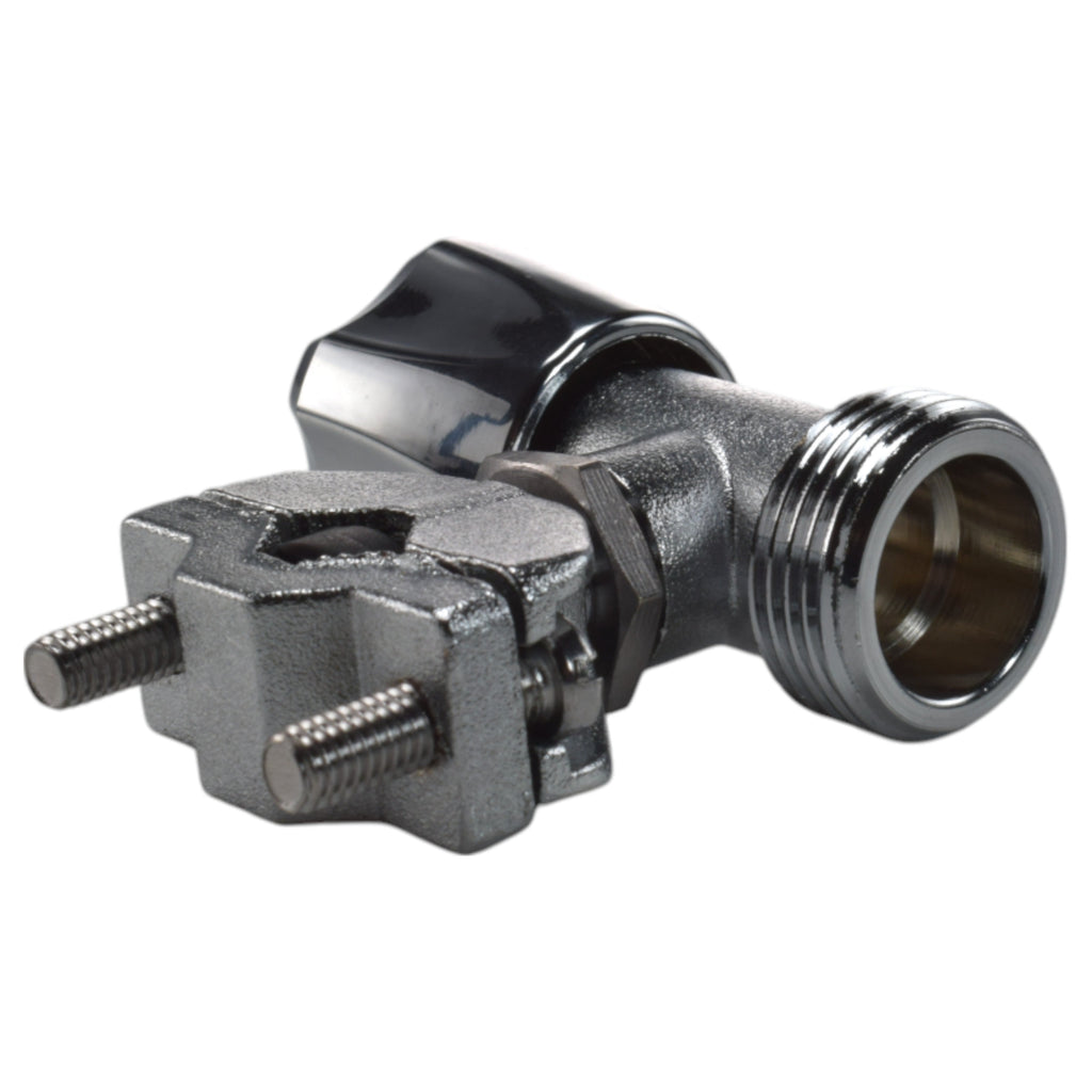 Brass Barbed Bib Tap FULL Connection Kit x2