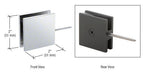 CRL Square Wall Mount Movable Transom Clamp