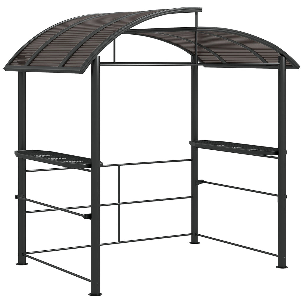 8' x 5' Grill Gazebo Canopy with Side Shelves