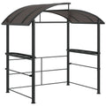 8' x 5' Grill Gazebo Canopy with Side Shelves