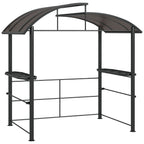 8' x 5' Grill Gazebo Canopy with Side Shelves
