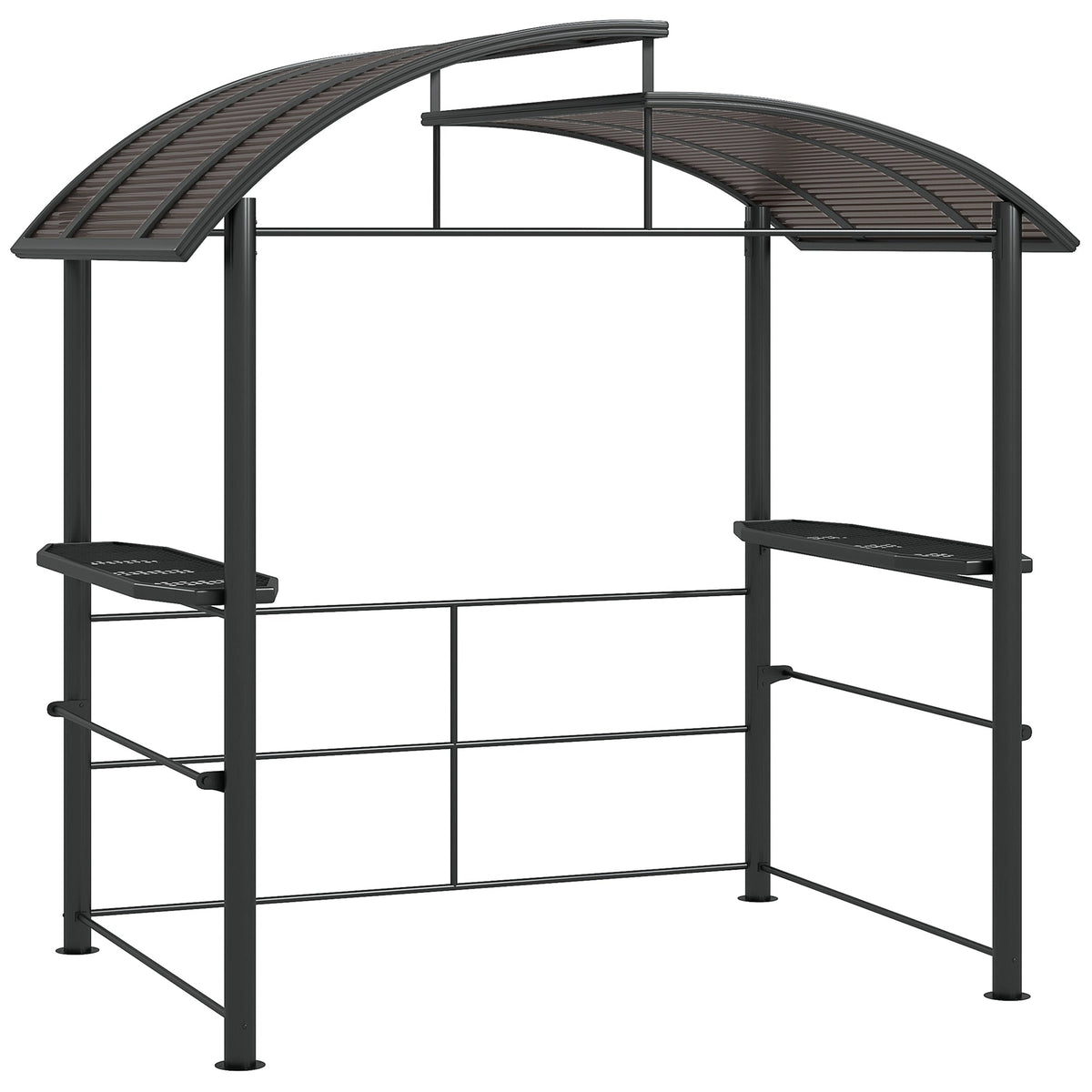 8' x 5' Grill Gazebo Canopy with Side Shelves