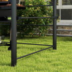 8' x 5' Grill Gazebo Canopy with Side Shelves