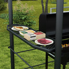 8' x 5' Grill Gazebo Canopy with Side Shelves