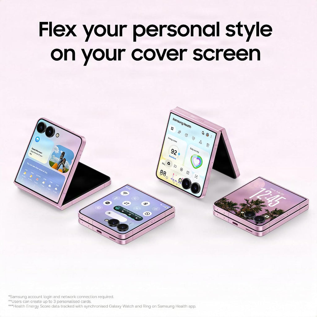 Samsung Galaxy Z Flip8 256GB 12GB RAM 5G AI Unlocked Folding Smartphone Pink