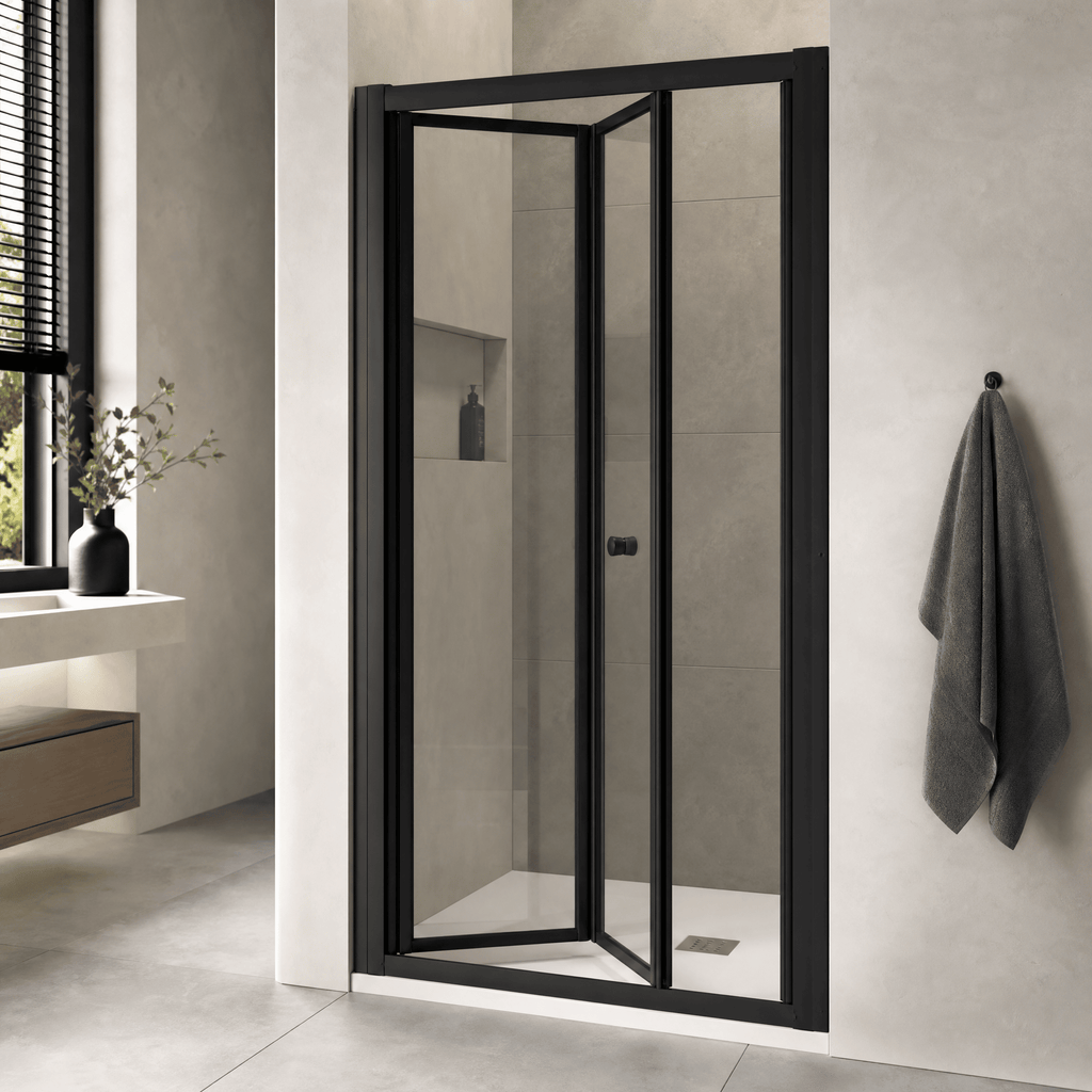 Matrix 4mm Glass Recessed Bi-fold Shower Door
