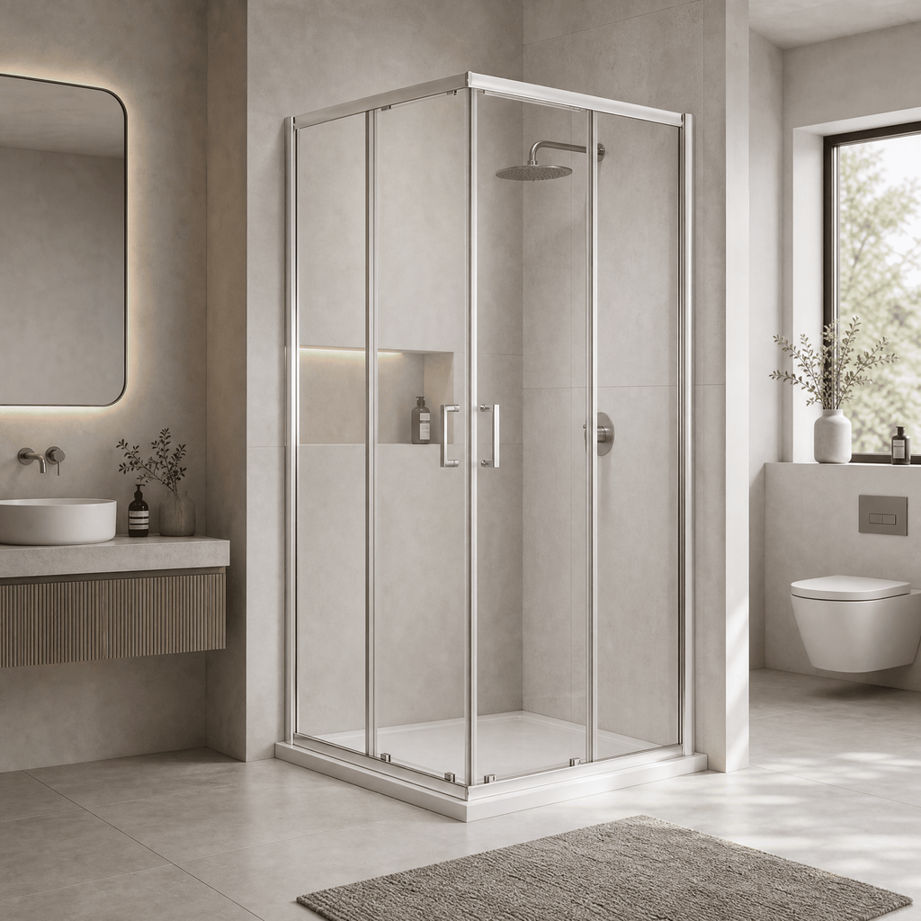 Matrix 6mm Glass Shower Enclosure - Chrome