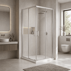 Matrix 6mm Glass Shower Enclosure - Chrome