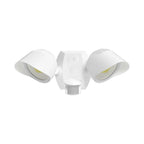 RAB SMSBULLET2X12W Field Adjustable Flood Light 2645 Lumens 24W Selectable CCT 120-277V Motion Sensor White