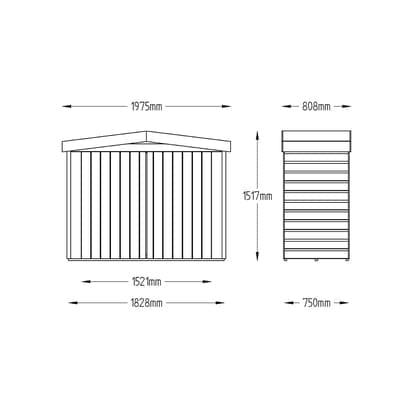 Forest Shiplap Apex Large Outdoor Store - Pressure Treated