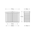 Forest Shiplap Apex Large Outdoor Store - Pressure Treated