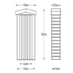 Forest Shiplap Apex Tall Garden Store - Pressure Treated