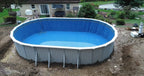 12' x 20' x 52" Oval Aquasports Aluminum Panel Semi-Inground Oval Combo Pool