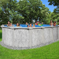 18' x 33' x 54" Oval 7" Hybrid Frame Sea Shore Pool & Bundle