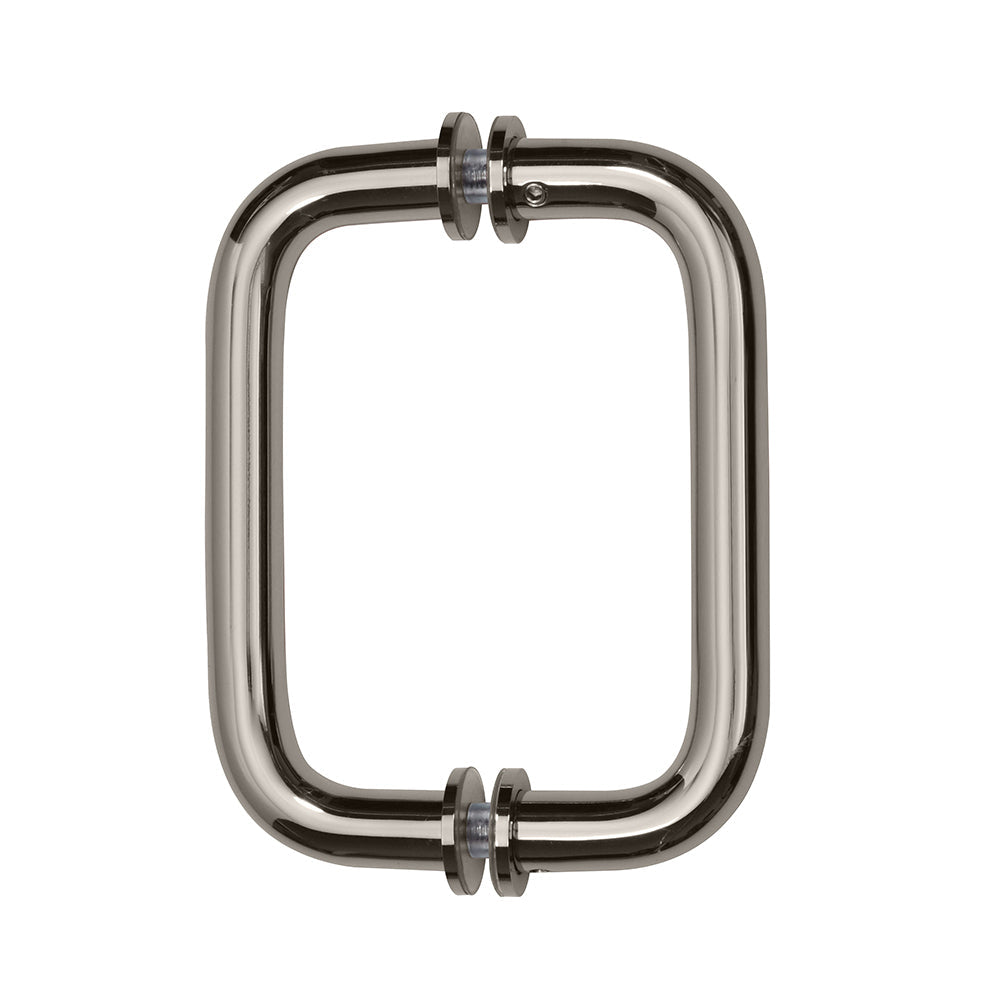 CRL 6" Back-to-Back Solid Brass 3/4" Diameter Pull Handles with Metal Washers