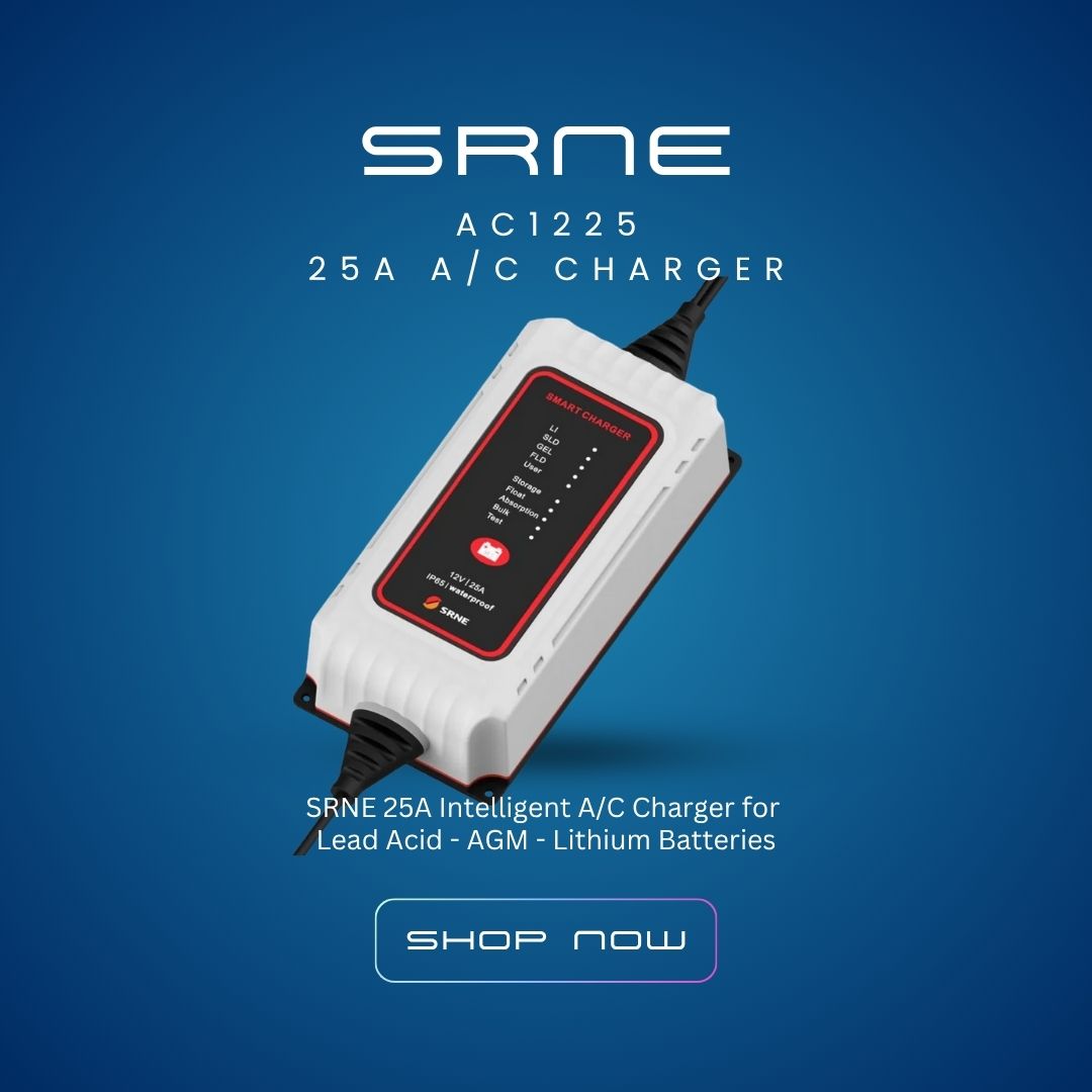 SRNE 12V 25A Intelligent Charger