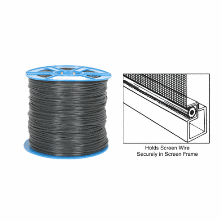CRL .150" Black Serrated Screen Retainer Spline Bulk 15 Pound Roll - SSBL150B