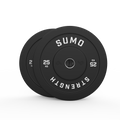 25kg Black Bumper Plates (Pair)