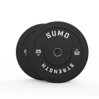 25kg Black Bumper Plates (Pair)
