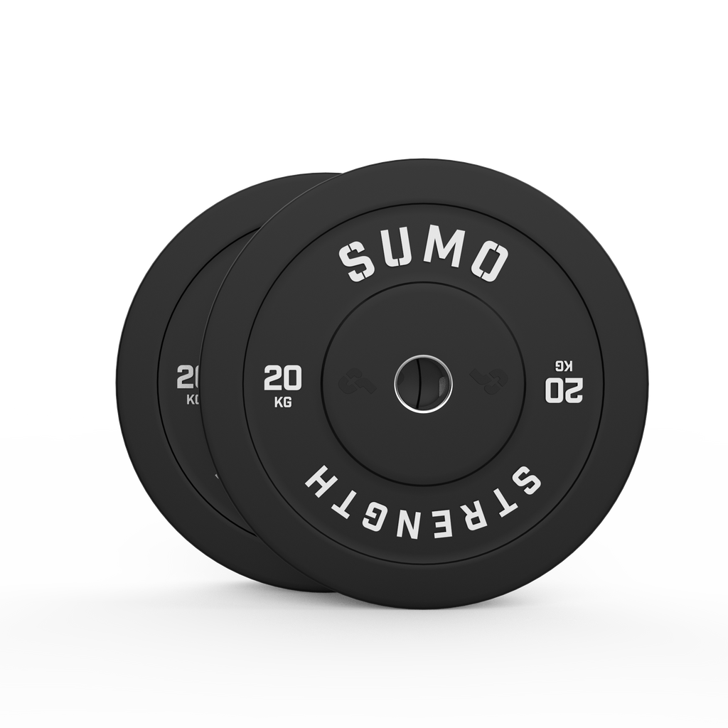 20kg Black Bumper Plates (Pair)