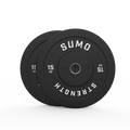 15kg Black Bumper Plates (Pair)