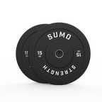 15kg Black Bumper Plates (Pair)