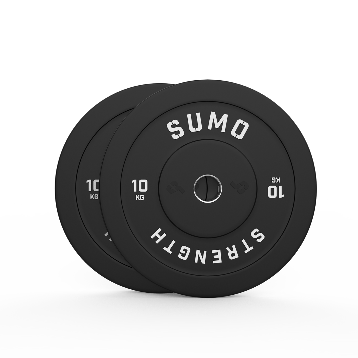 10kg Black Bumper Plates (Pair)