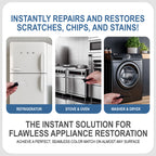 Gloss Appliance Touch-Up Paint Pen Kit - Stove, Refrigerator, Washer, Dryer Touch Up - 3 Glossy Colors White, Black, Silver - Instantly Repair & Restore Scratches, Chips, Stains - Color Match
