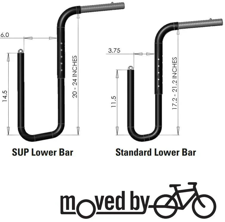 SUP- surfboard rack- lower bar set