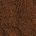 Close-up view of rich brown Sculpin Wool fibers, showing soft, textured material used in crafting fishing lures and tackle for enhanced realism and durability.