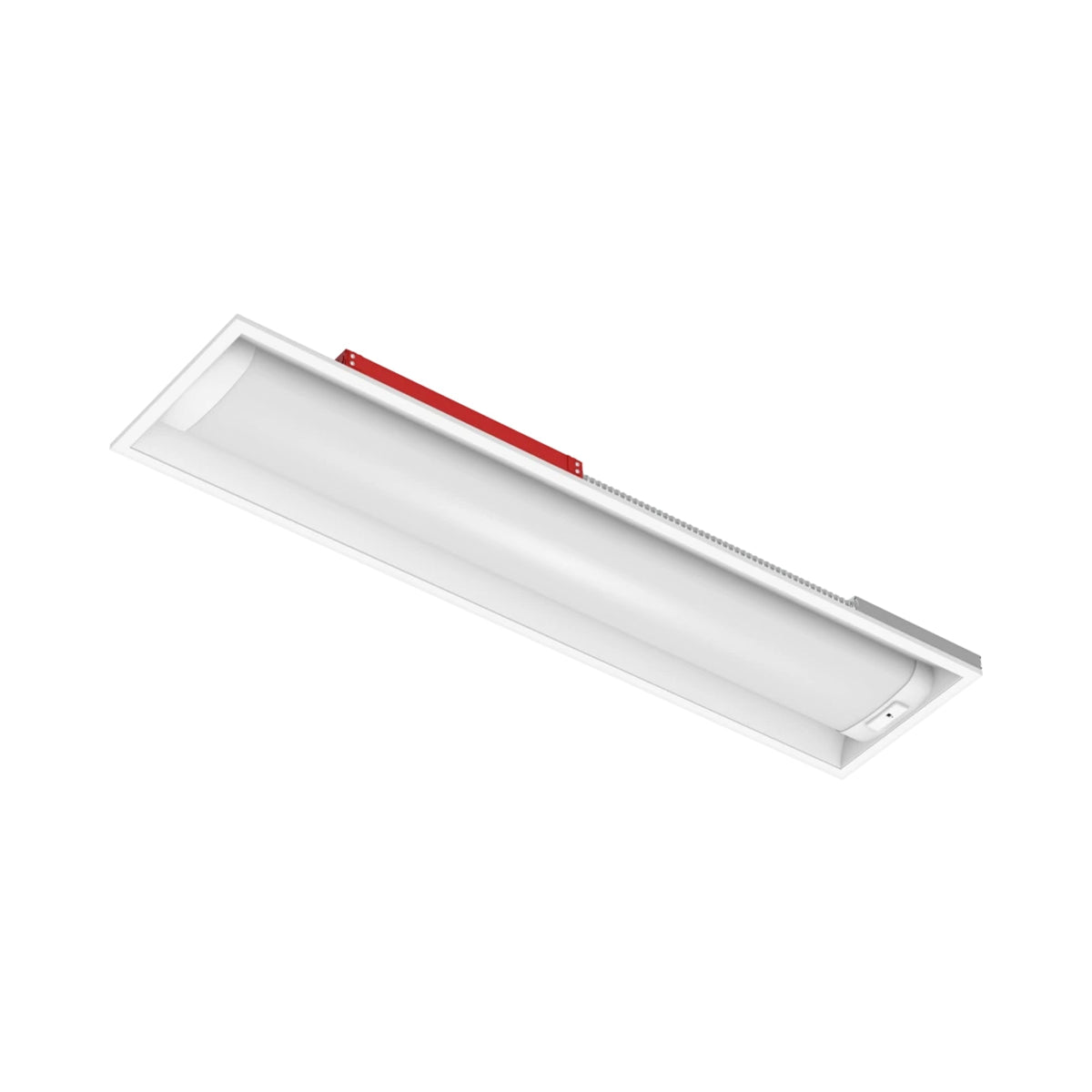 RAB SWISH1X4/MVS/E LED Center Basket Troffer — 35W/26W/18W Selectable — 3500K/4000K/5000K — Microwave Sensor — Battery Backup — White