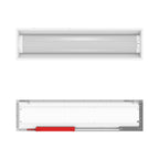 RAB SWISH1X4/MVS/E LED Center Basket Troffer — 35W/26W/18W Selectable — 3500K/4000K/5000K — Microwave Sensor — Battery Backup — White