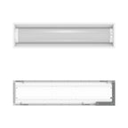 RAB SWISH1X4/MVS LED Center Basket Troffer — 35W/26W/18W Selectable — 3500K/4000K/5000K — Microwave Sensor — White