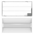 RAB SWISH2X4/PIR LED Center Basket Troffer — 44W/35W/26W Selectable — 3500K/4000K/5000K — PIR Sensor — White