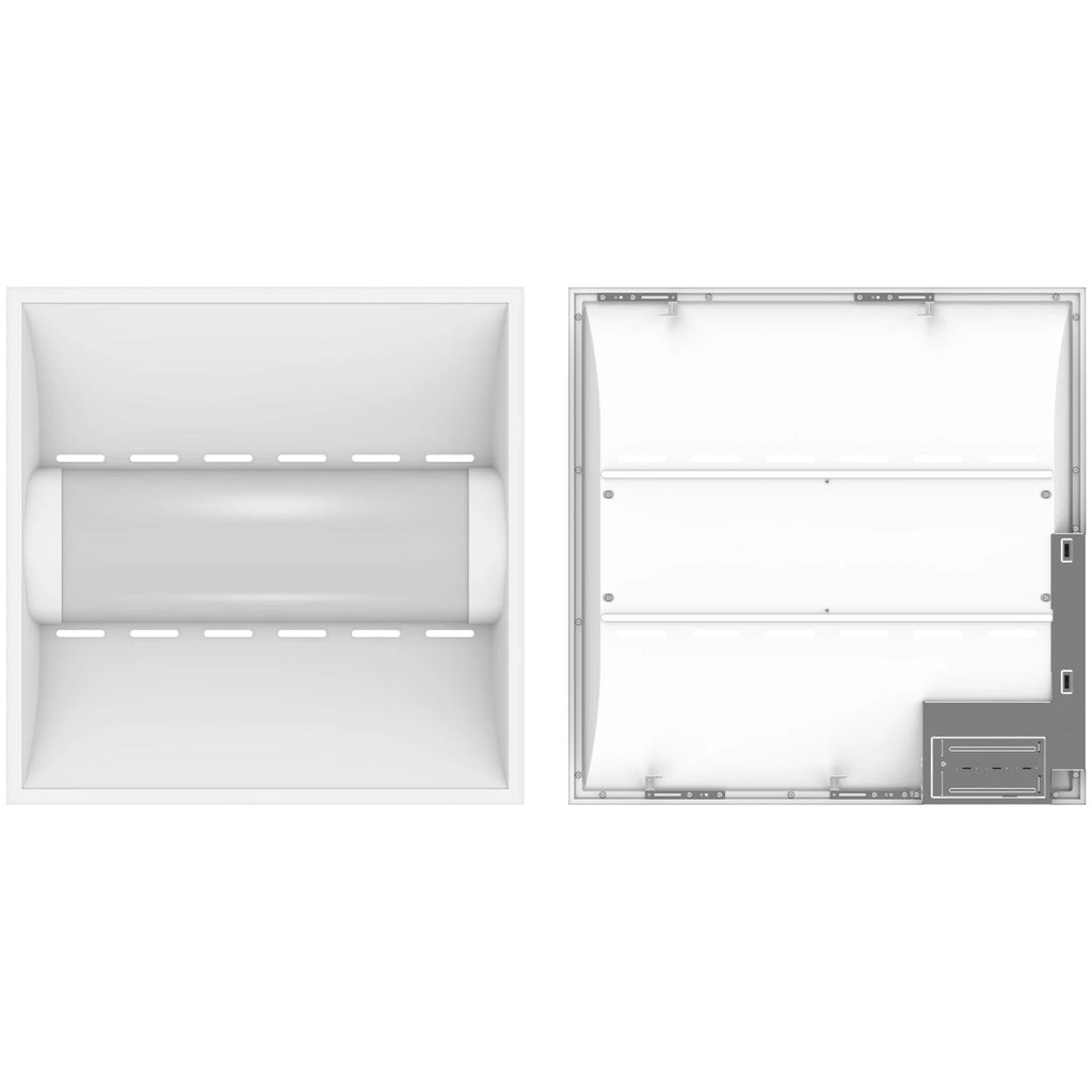 RAB SWISHAIR2X2/E SWISH AIR LED Troffer — 35W/26W/18W Selectable — 3500K/4000K/5000K — Battery Backup — White