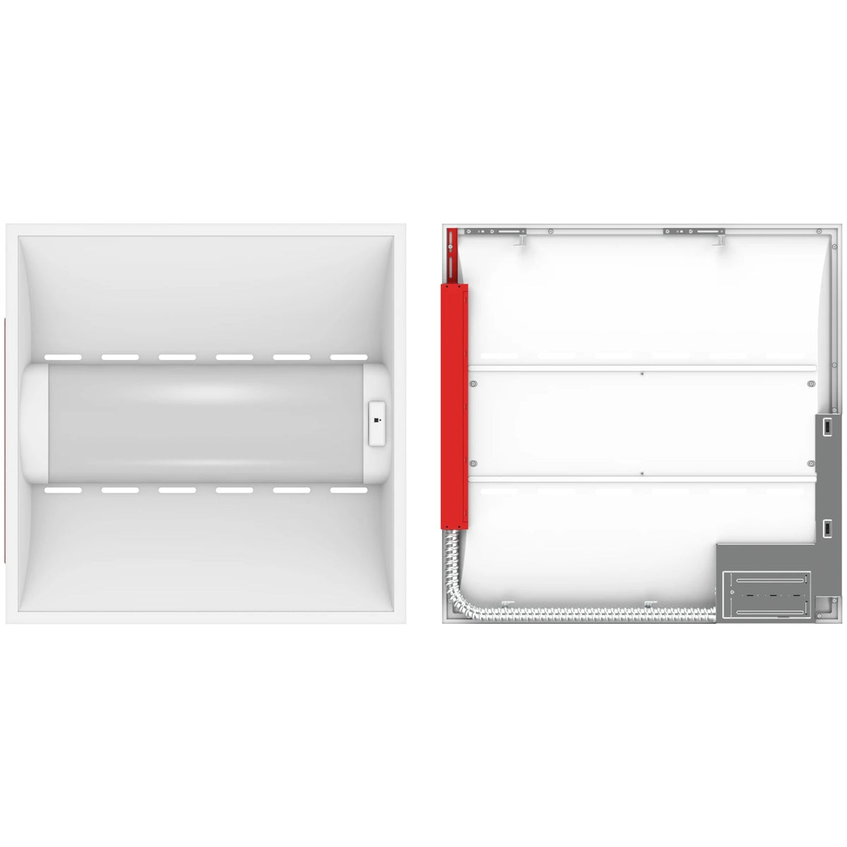 RAB SWISHAIR2X2/MVS/E SWISH AIR LED Troffer — 35W/26W/18W Selectable — 3500K/4000K/5000K — Microwave Sensor — Battery Backup — White