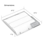 RAB SWISHAIR2X2/MVS SWISH AIR LED Troffer — 35W/26W/18W Selectable — 3500K/4000K/5000K — Microwave Sensor — White
