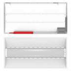 RAB SWISHAIR2X4/MVS/E SWISH AIR LED Troffer — 44W/35W/26W Selectable — 3500K/4000K/5000K — Microwave Sensor — Battery Backup — White