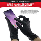Black Nitrile Disposable Gloves, 10 Boxes of 100 - XX-Large, 4 Mil Thick - Latex and Powder Free, Textured Tips, Food Safe, Extra-Strong Protection