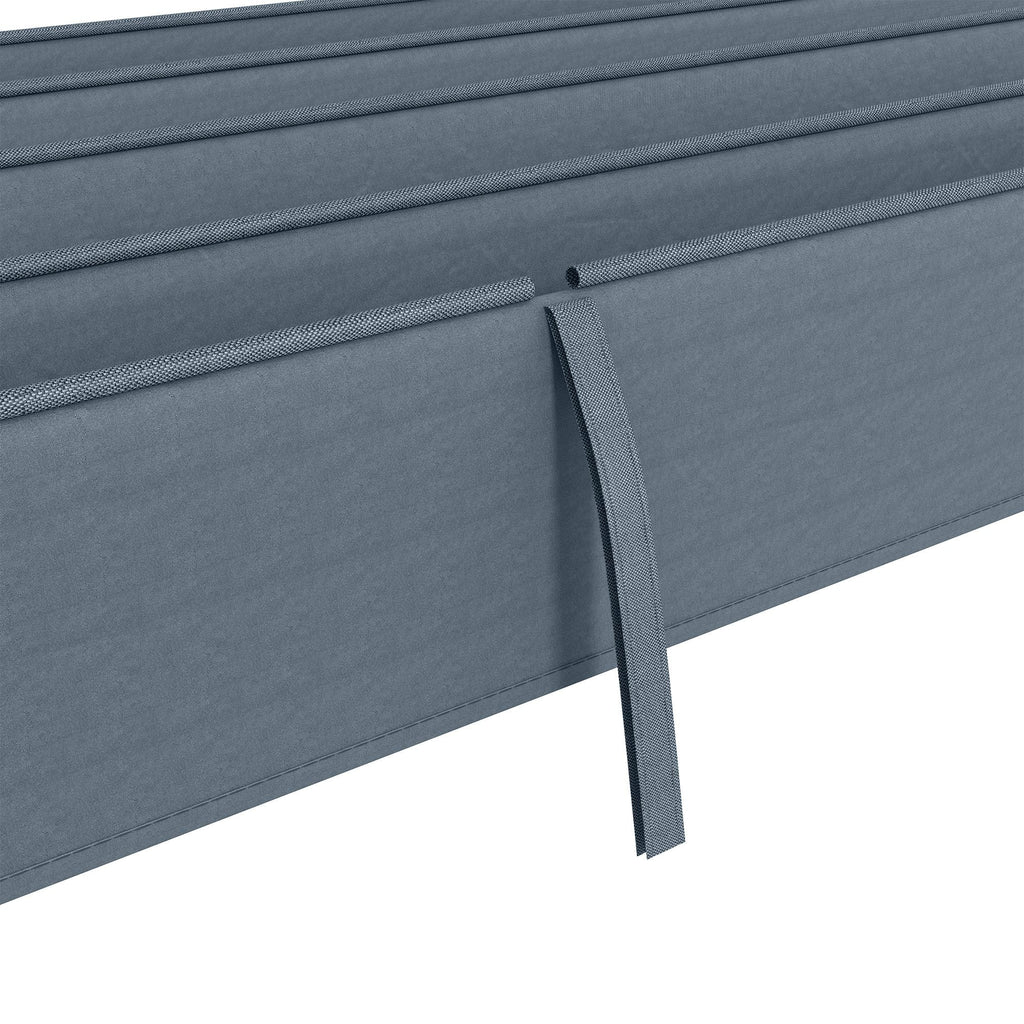 UV30+ Retractable Canopy for 9.8'x7.1' Pergola, Dark Grey