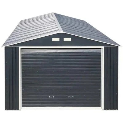 Sapphire Olympian Fronted Apex Metal Garage - All Sizes