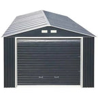 Sapphire Olympian Fronted Apex Metal Garage - All Sizes